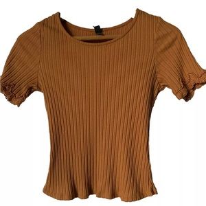Knit Top Sz Medium Mustard Yellow